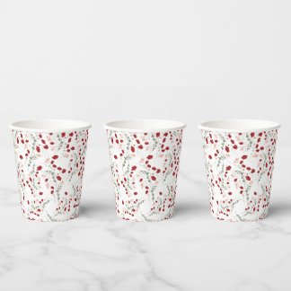 Gobelets En Papier Coupes de papier floral