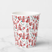 Gobelets En Papier Coupes de papier Gnomes de Noël (Recto)