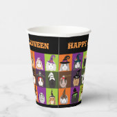 Gobelets En Papier Coupes de papier Halloween Cochons de Guinée (Droite)