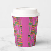 Gobelets En Papier Coupes de papier imprimé africaines (Gauche)