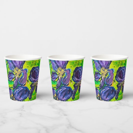 Gobelets En Papier Coupes de papier Iris (Multi)
