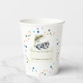 Gobelets En Papier Coupes de papier Koala Birthday (Verso)