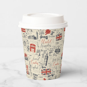 Gobelets En Papier Coupes de papier Londres vintages