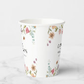 Gobelets En Papier Coupes de papier Mariage fleur sauvage (Gauche)