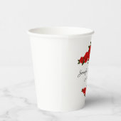 Gobelets En Papier Coupes de papier Mariage personnalisées avec des r (Droite)