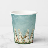 Gobelets En Papier Coupes de papier motif cool de Pâques et de Printe (Recto)