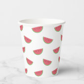 Gobelets En Papier Coupes de papier Motif de fête d'été Watermelon Sl (Recto)