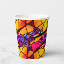 Coupes de papier Motif en verre d'Halloween