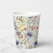 Gobelets En Papier Coupes de papier Motif fleur sauvage (Droite)