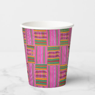 Gobelets En Papier Coupes de papier Motifs africaines
