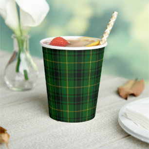 Gobelets En Papier Coupes de papier moulé MacArthur Tartan