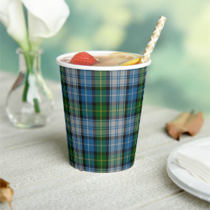Gobelets En Papier Coupes de papier moulé MacNeil Tartan
