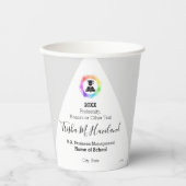 Gobelets En Papier Coupes de papier pâle et blanc HAMbyWG (Recto)