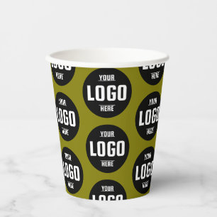 Gobelets En Papier Coupes de papier personnalisées en logo d'entrepri