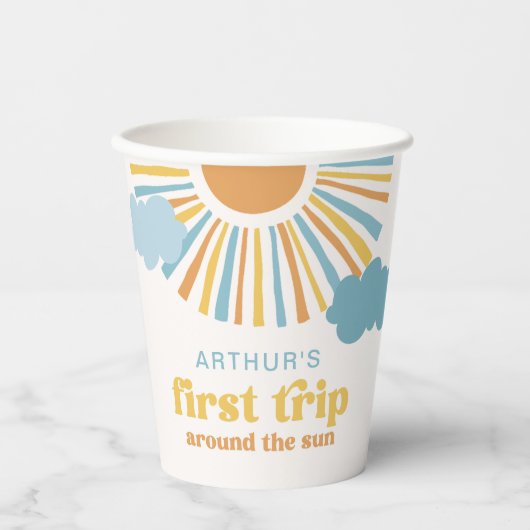 Gobelets En Papier Coupes de papier pour fête d'anniversaire du solei (Recto)