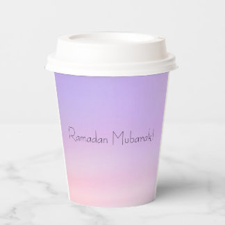 Gobelets En Papier Coupes de papier Ramadan Moubarak