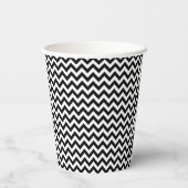 Gobelets En Papier Coupes de papier Retro Chevron Bowling Party (Verso)