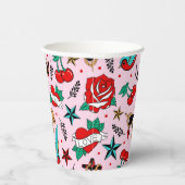 Gobelets En Papier Coupes de papier Rockabilly (Droite)