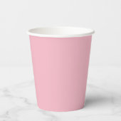 Gobelets En Papier Coupes de papier rose chaud (Verso)