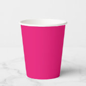 Gobelets En Papier Coupes de papier rose chaud (Verso)