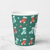 Gobelets En Papier Coupes de papier rouge et vertes pour les bas de N (Recto)