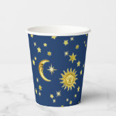 Gobelets En Papier Coupes de papier Sun, Moon & Stars (Verso)