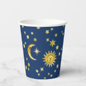 Gobelets En Papier Coupes de papier Sun, Moon & Stars (Recto)