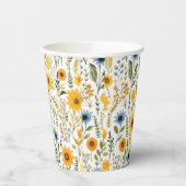 Gobelets En Papier Coupes de papier Sunflower Summer Party (Gauche)