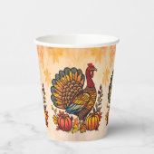 Gobelets En Papier Coupes De Papier Thanksgiving Traditionnelles (Gauche)