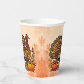 Gobelets En Papier Coupes De Papier Thanksgiving Traditionnelles (Droite)