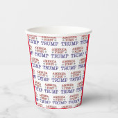 Gobelets En Papier Coupes de papier Trump America (Recto)