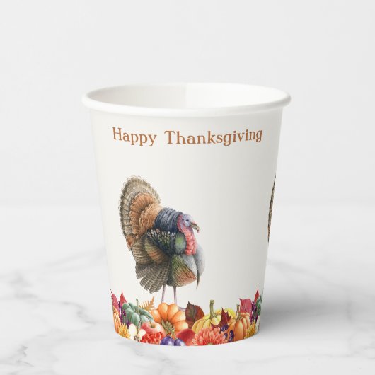 Gobelets En Papier Coupes de papier Turquie Thanksgiving (Gauche)