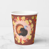 Gobelets En Papier Coupes de papier Turquie Thanksgiving (Recto)