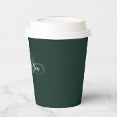 Gobelets En Papier Coupes de papier vert émeraude (Gauche)