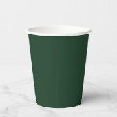 Gobelets En Papier Coupes de papier vert mojo (Verso)