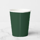 Gobelets En Papier Coupes de papier vert mojo (Droite)