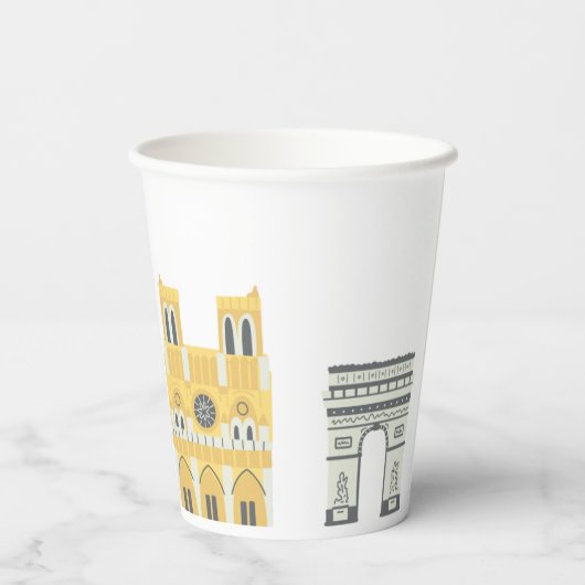 Gobelets En Papier Coupes de Paris (Verso)