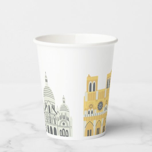 Gobelets En Papier Coupes de Paris (Gauche)