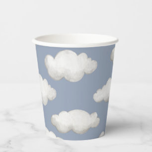 Gobelets En Papier Coupes de partie d'avion Coupes de soirée Cloud