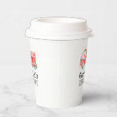 Gobelets En Papier Coupes de partie de camion-feu (Droite)