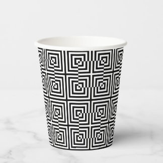 Gobelets En Papier Coupes de partie d'illusion optique - set 1
