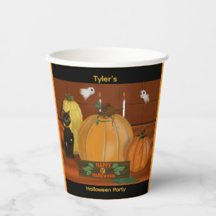 Gobelets En Papier Coupes de soirée Halloween Decor