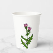 Gobelets En Papier Coupes écossaises en papier de chardon (Verso)