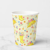 Gobelets En Papier Coupes en papier Baby shower à ressort d'aquarelle (Verso)