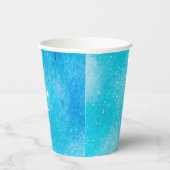 Gobelets En Papier Coupes en papier Baby shower bleu étoilé (Droite)