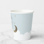 Gobelets En Papier Coupes en papier Baby shower bleu Little Star Twin (Gauche)