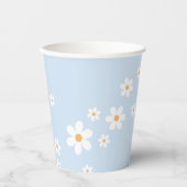 Gobelets En Papier Coupes en papier Baby shower bleu pâle (Recto)