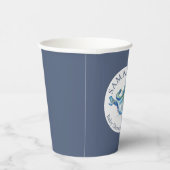 Gobelets En Papier Coupes en papier baby shower Garçon Octopus bleu (Droite)