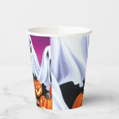 Gobelets En Papier Coupes en papier Citrouille et fantômes (Gauche)