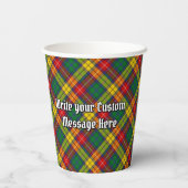 Gobelets En Papier Coupes en papier Clan Buchanan Crest (Verso)